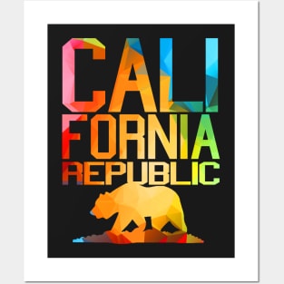 Vivid Colors - California Republic Bear Posters and Art